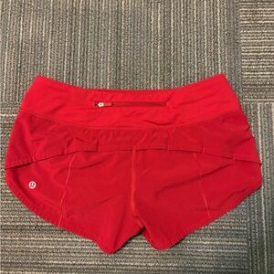 lululemon low rise speed up shorts 2.5” inseam